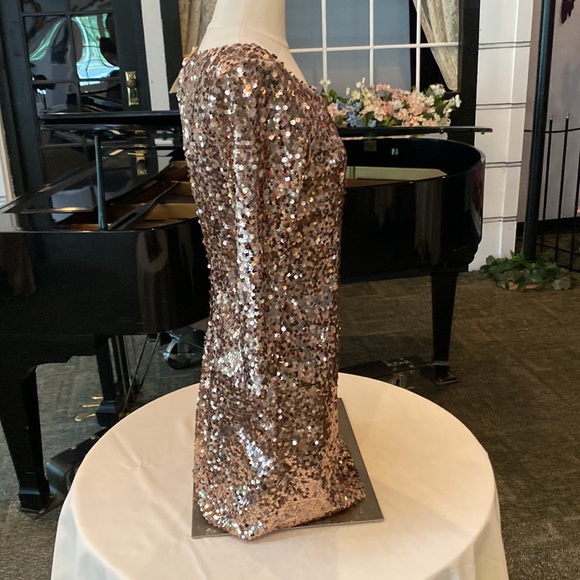 Arden B. Bronze sequin mini party dress - Picture 2 of 5